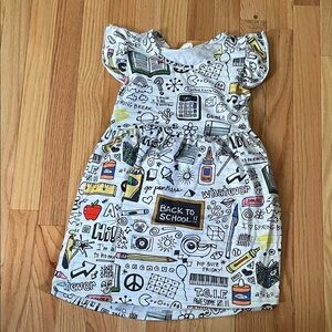 Back to School T Shirt Dress Girls 6 School Theme Novelty Graphic Print Casual
